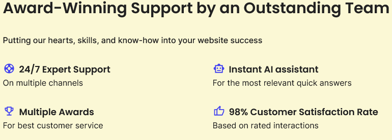 Bluehost vs SiteGround: SiteGround customer support